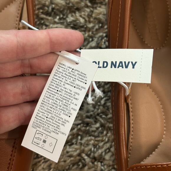NWT Old Navy City Loafers - Cognac Brown - Women's size 10 - Picture 10 of 12